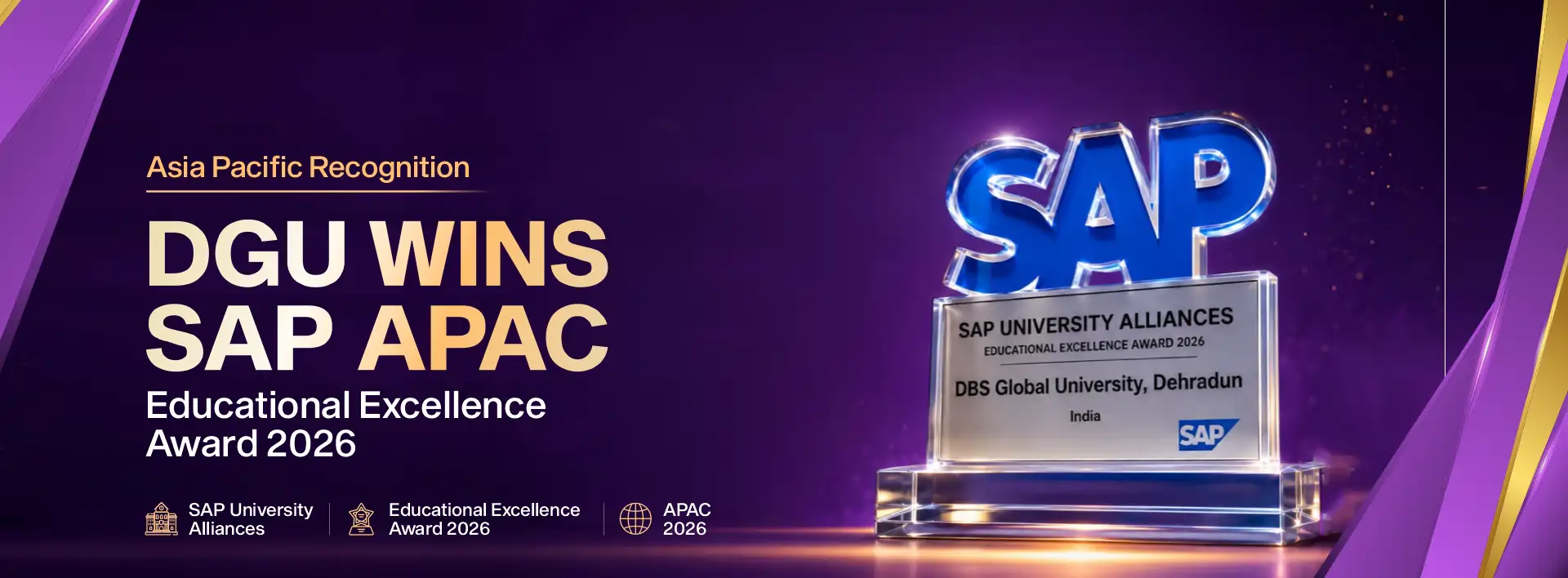 DBS Global University Recognised with SAP University Alliances Educational Excellence Award APAC 2026